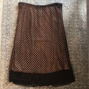 J.Jill hand crocheted pencil skirt